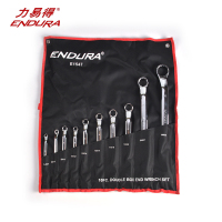 力易得(ENDURA)10件套全抛光双梅扳手 双头梅花扳手组套 E1547 1套