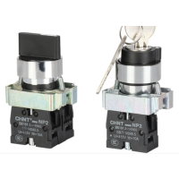 Aibik 正泰按钮开关组合装 （二位自锁旋钮NP2-BD21+常闭接触组NP2-BE102）