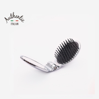 意大利Janeke1830进口头部护理梳旅行便携气垫梳折叠梳化妆镜银色AUSP03