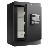 得力(deli)4090保险箱3C认证指纹电子密码防盗全钢保险柜 入墙保险柜单个装