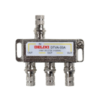 德力西(DELIXI) DTVA-03A 有线电视分配器 一分三电视信号接头分支器 (单位:个)