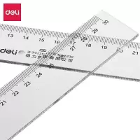 得力(deli) 6230办公通用直尺 测量绘图尺子 塑料直尺 30cm 1把装
