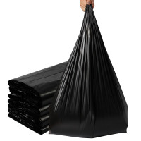 背心式垃圾袋 分类塑料袋 清洁袋子 背心袋 60*90cm黑色 200只