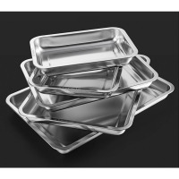 WOLF SLAVES 不锈钢餐盘 托盘32*22*4.8cm F1611