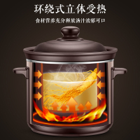 苏泊尔 电炖锅电炖盅煲汤锅炖汤锅 煮粥锅 原矿紫陶内胆 3L容量 DG30YK11