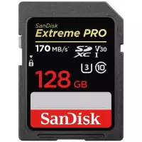 闪迪(SANDISK)SD卡128G 4K高清U3 V30 尼康索尼佳能单反相机存储卡170M/S