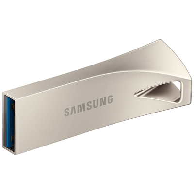 三星(SAMSUNG)USB 3.1 金属外壳 闪存盘 高速U盘 64G 传输速度300MB/s 香槟银