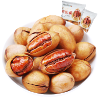 [座上客 奶油味碧根果3袋*2]办公室零食小吃特产坚果干果约250g*2