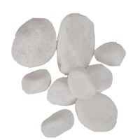 [砳石]白色鹅卵石 酒店布景 25kg装 偏远地区不发