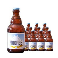 比利时进口慕妃啤酒MOOFEE小麦白啤酒330ml*12瓶