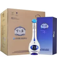 洋河(YangHe) 蓝色经典 40.8度梦之蓝M3绵柔口感 浓香型白酒 500ml*4瓶 整箱装