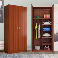 格具(GEJU)木质组合衣柜简易衣柜衣帽间大衣柜衣橱木质衣柜柚木色