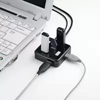 （HD）山业（Sanwa) 七口多功能 白色 集线器 USB-HUB250W （个）