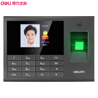 得力(deli)3765人脸指纹 考勤机 指纹人脸混合识别考勤机指纹机 签到机 上班打卡机
