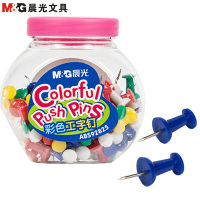 (HD)晨光(M&G) ABS92825 75*73*55mm 3罐/箱 糖果彩色罐装工字钉 (计价单位:箱)