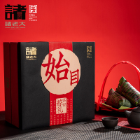 [精选]诸老大始目礼品粽(10种口味粽子+6小罐龙井茶共1.2KG 包含口味:黑猪肉+龙井虾仁+桂花洗沙等多种口味)