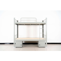 [苏宁自营]迪欧 铁床上下铺 尺寸:2000*900*1800 灰白色 承重300kg