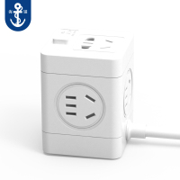 (HD)海锚(ANCHOR) HM-105L 魔方 4插位 1.5米 带开关 接线板(计价单位:个)