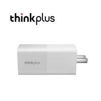 联想 thinkPlus 口红电源适配器 65W多功能快充 支持Type-C C便携电源笔记本充电器 白