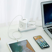 得力(deli)18322电源转换器 转换头 家用插座USB插头