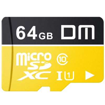 DM 64GB TF卡(MicroSD)存储卡 C10 TF-U1金色系列 行车记录仪安防监控摄像头专用高速内存卡