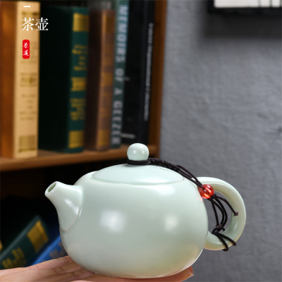 睿和臻德(RUI HE·ZHEN DE CERAMICS) 旅行便携茶具套装 陶瓷功夫茶具 企鹅壶 10套价B2B商品
