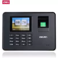 得力(deli) 3947 指纹考勤机 指纹打卡机 免安装U盘下载免安装 2000枚指纹彩屏语音