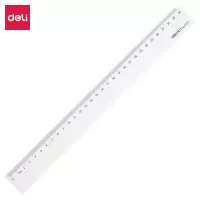 得力(deli)30cm 6230办公通用直尺 测量绘图尺子 办公用品