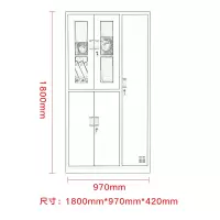 中伟更衣柜文件柜办公柜铁皮柜资料档案柜储物柜五门