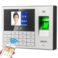 得力14050C云人脸指纹考勤机(银灰)