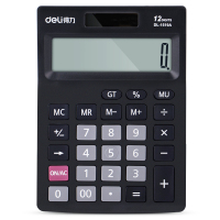 得力1519A桌面计算器(黑)（单位：个）