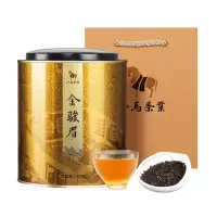 八马茶叶 武夷红茶金骏眉特级红茶 圆罐礼袋装250克