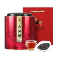 八马茶叶 武夷大红袍岩茶乌龙茶 圆罐礼袋装200克