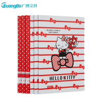 广博(GuangBo)KT81008胶装 记事本4本装 16K/40张hello Kitty猫软抄本 日记本 笔记本子