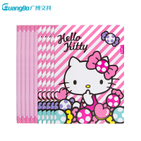 广博(GuangBo)KT81005 骑马钉记事本5本 25K/38页hello Kitty猫软抄本 日记本 笔记本子