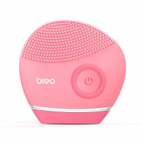 倍轻松(breo)电动洁面仪硅胶软毛洗面仪清洁器洁面刷新品 粉红色