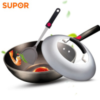 苏泊尔(SUPOR) PC30H4 火红点钛Pro无油烟炒锅·钢玻盖