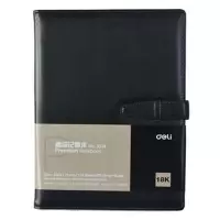 得力（deli）3334高级记事本(黑)