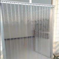 夏季透明PVC塑料软门帘 高2.4米，宽1.6米(宽80*80）*2