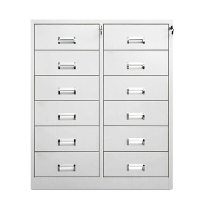 中伟文件柜办公柜钢制铁皮柜资料柜档案柜储物柜十二斗矮柜