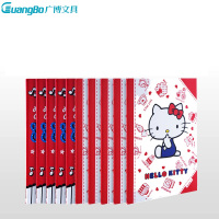 广博(GuangBo)KT81004 记事本5本16K/40张 hello Kitty猫软抄本 日记本 笔记本子缝线本