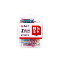 晨光(M&G)文具3号彩色回形针 办公家用多功能曲别针 PP盒装别针100枚装ABS91699