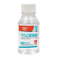 津草堂(JINCAOTANG) LH 消毒液 75%医用乙醇 皮肤消毒液 清洁护理 家用消毒液100ML 10瓶装