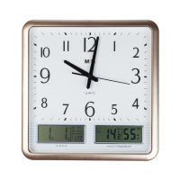 晨光(M&G) 经典带LCD显示方形挂钟ARCN8254 挂钟 单个价格