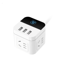 西屋智能插座多功能插座定时插座触控USB充电6插口10A安 WH-CS-W1