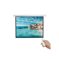 红叶 150英寸4:3白塑电动遥控幕布 单个装-(个) 投影仪幕布 商务办公 大屏幕大视角 遥控操作