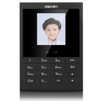 得力(deli)3764 考勤机人脸识别 考勤机面部识别打卡机刷脸人脸签到机免安装软件