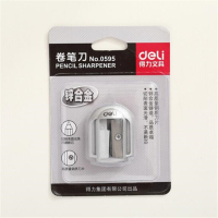 得力0595锌合金卷笔刀 银色