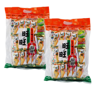 旺旺仙贝三枚入经典装网红休闲膨化食品咸味饼干薯片240g雪米饼