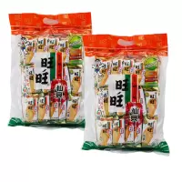 旺旺仙贝三枚入经典装网红休闲膨化食品咸味饼干薯片240g雪米饼